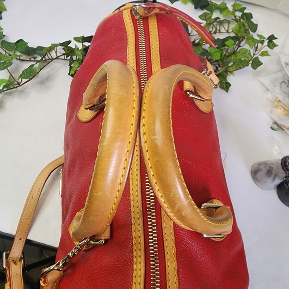 Dooney & Bourke Red Pebble Leather Bag - Picture 11 of 16